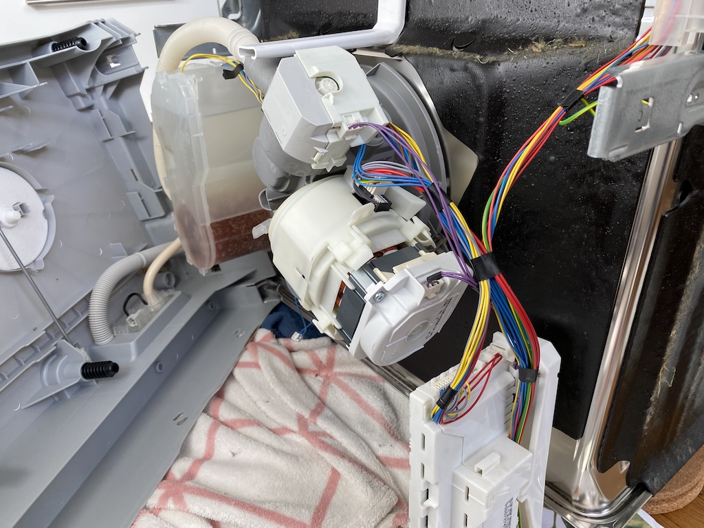 The bottom panel, hinged open.